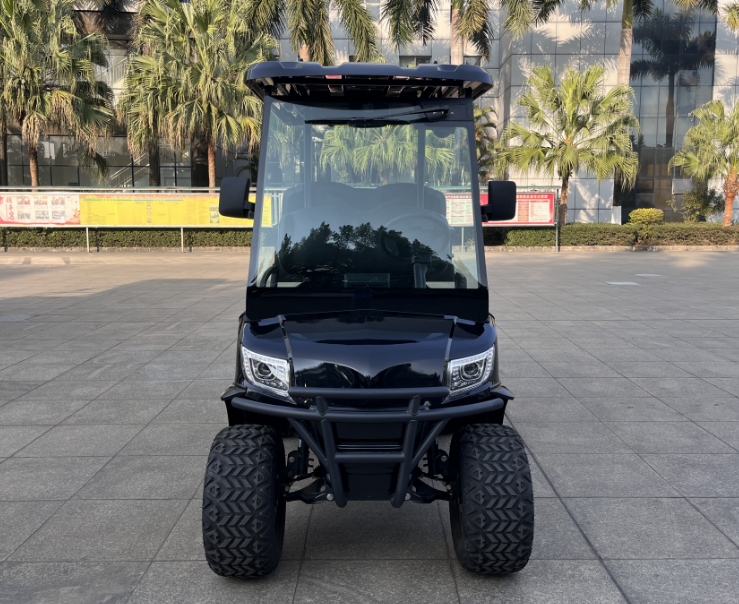Front Side of Marshell Lifted Golf Cart DH-M2+2